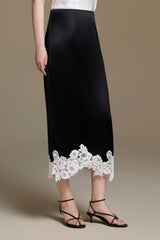 Velour Silk Skirt