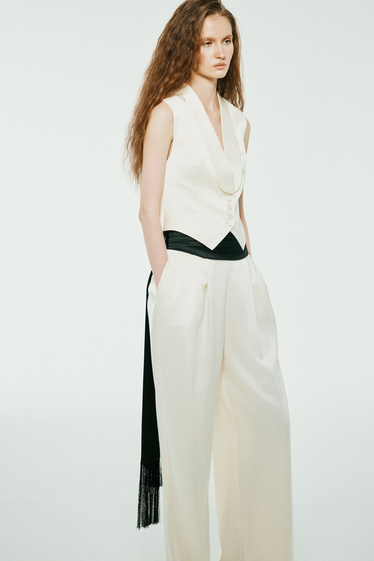 Silken Black Cummerbund | 02-silken-black-cummerbund