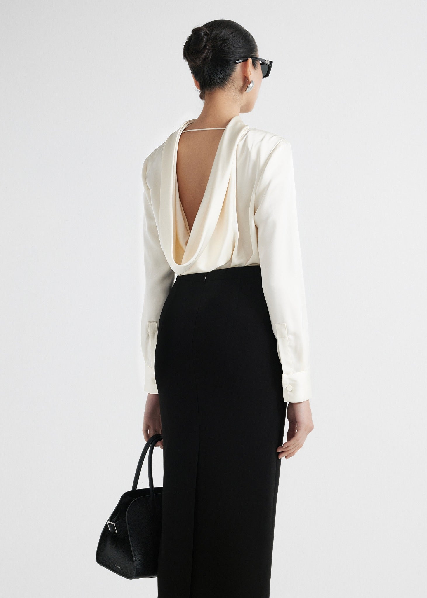 Belle Satin Silk Blouse