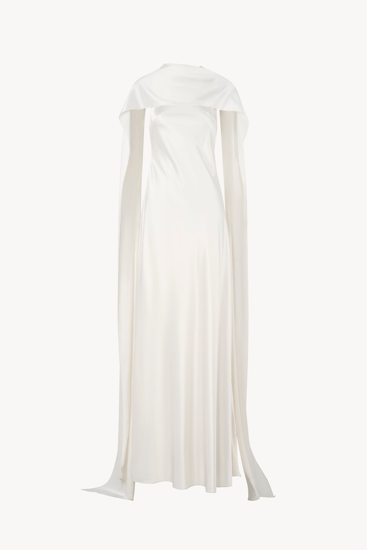 Rhea Long-train Silk Dress | Product shot 09