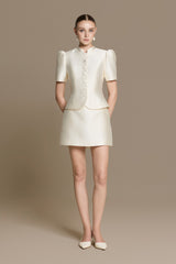 Éclat Taffeta Miniskirt