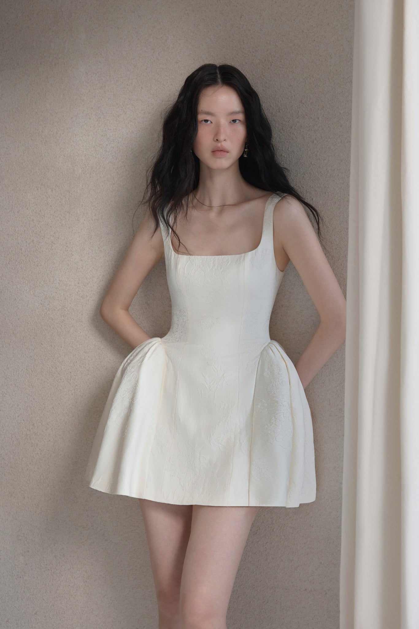 Petal Brocade Dress