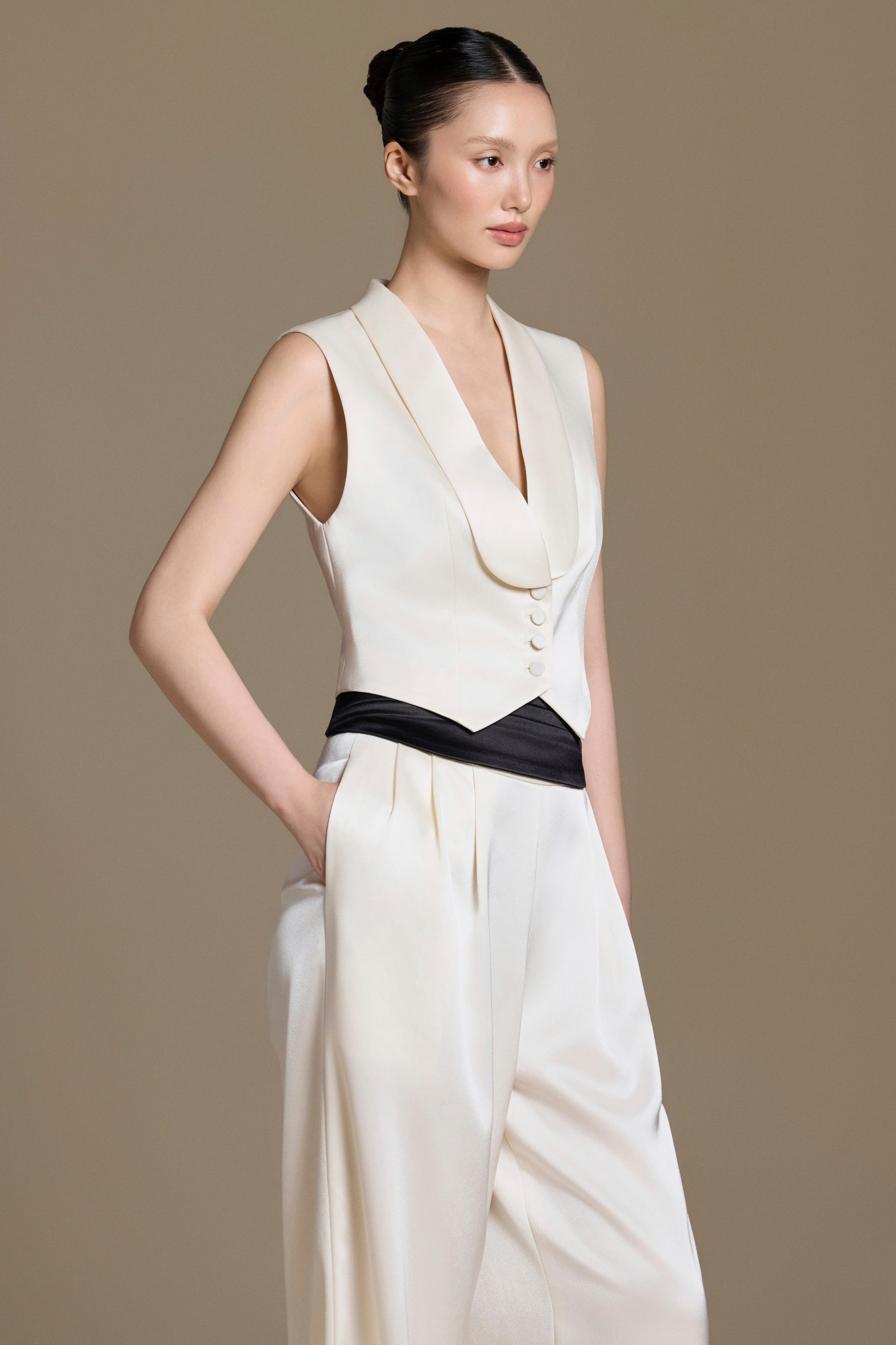 Modème Tailored Silk Vest