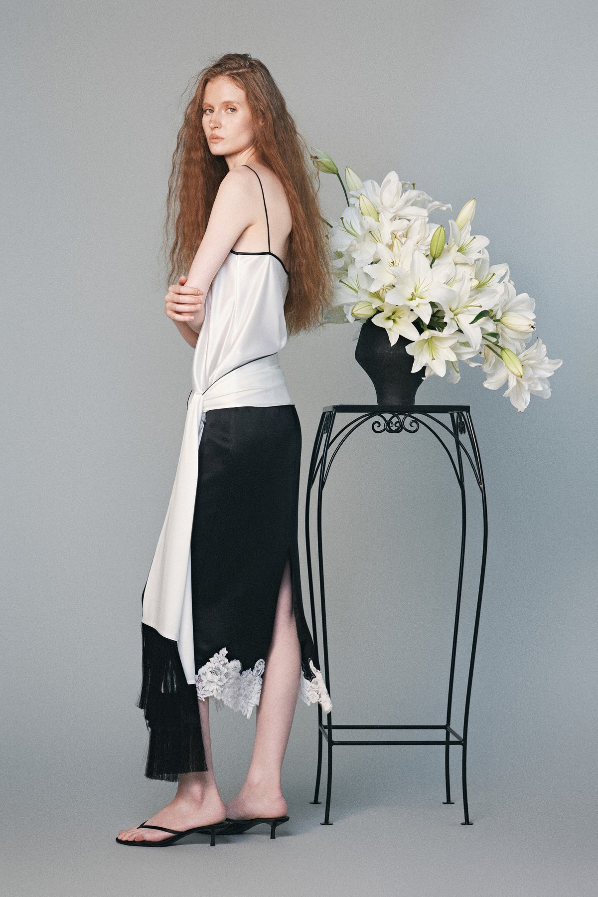 Velour Silk Skirt | 04-velour-silk-skirt #Color_Black