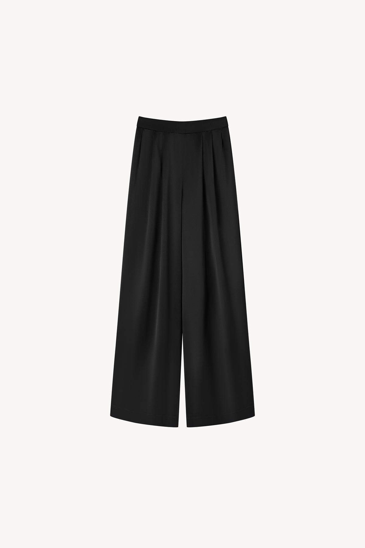 Lush Silk Trousers | 09-lush-silk-trousers-black #Color_Black