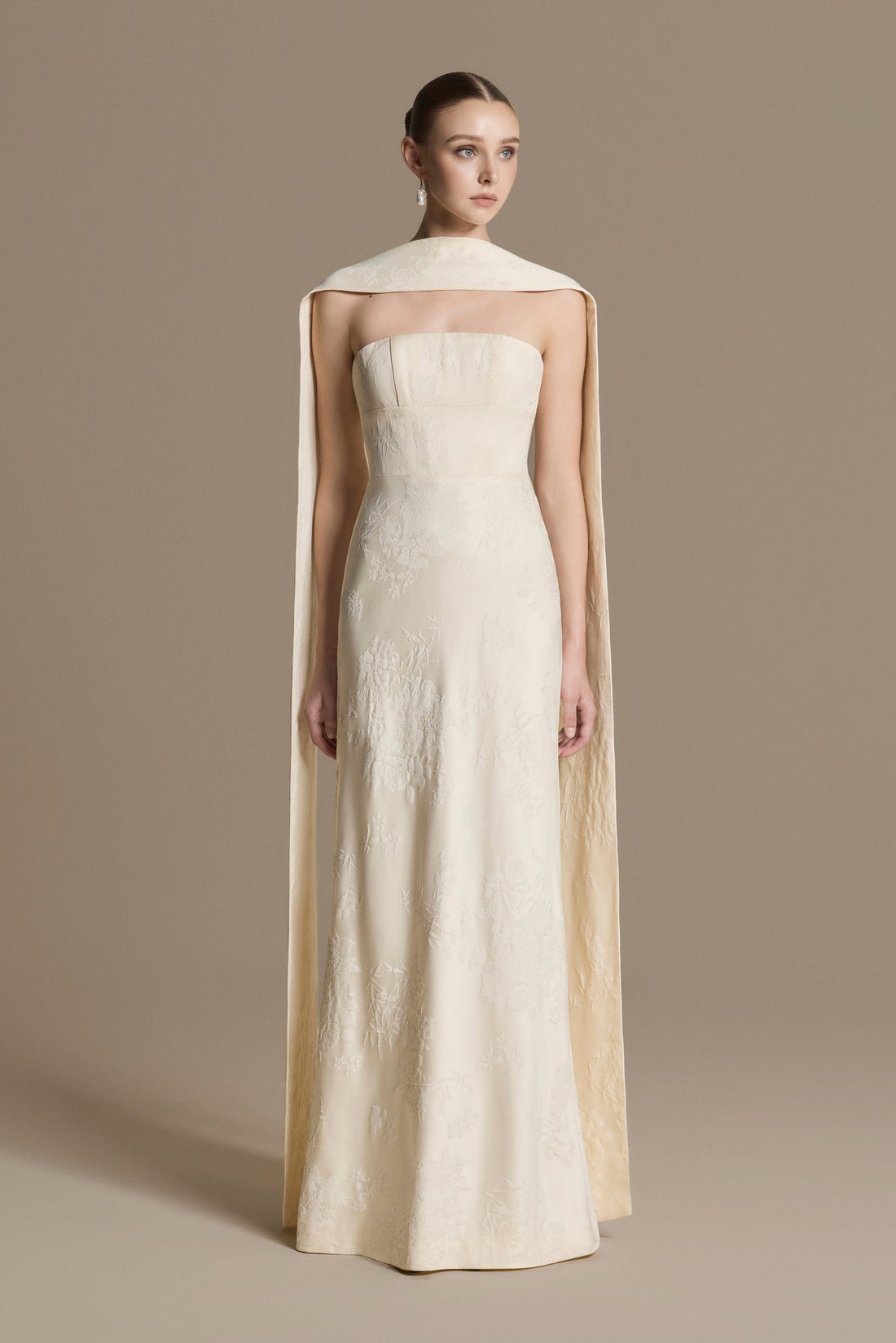 Fluid Brocade Dress