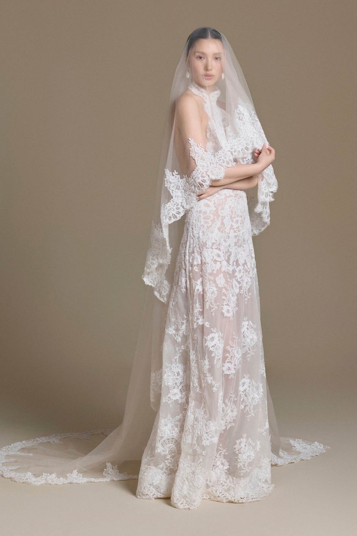 Swan Lace Veil