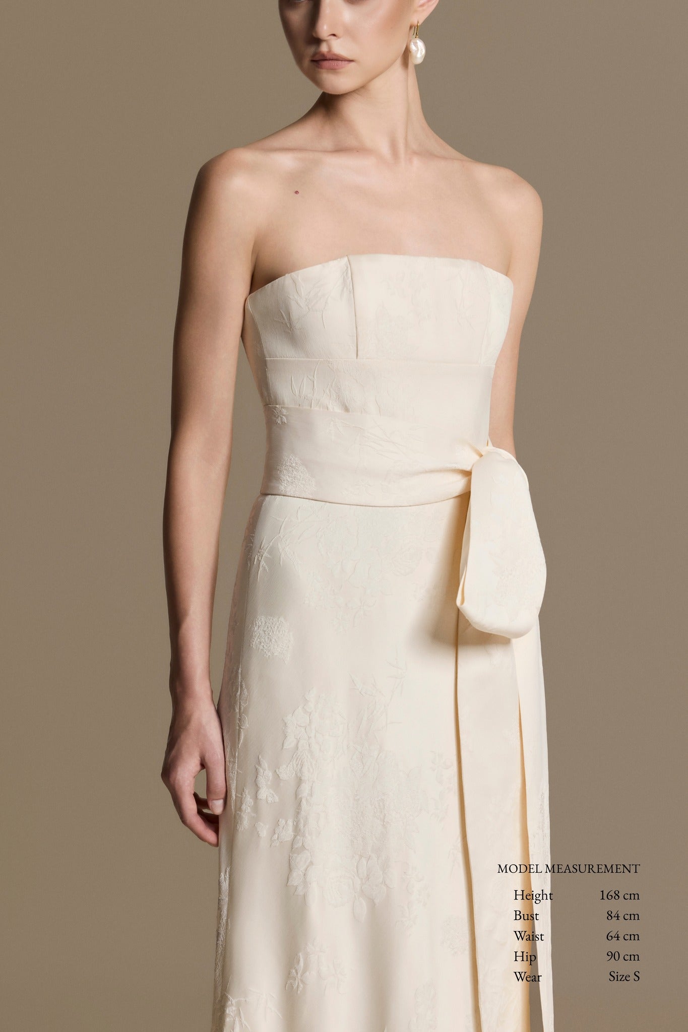 Fluid Brocade Dress S