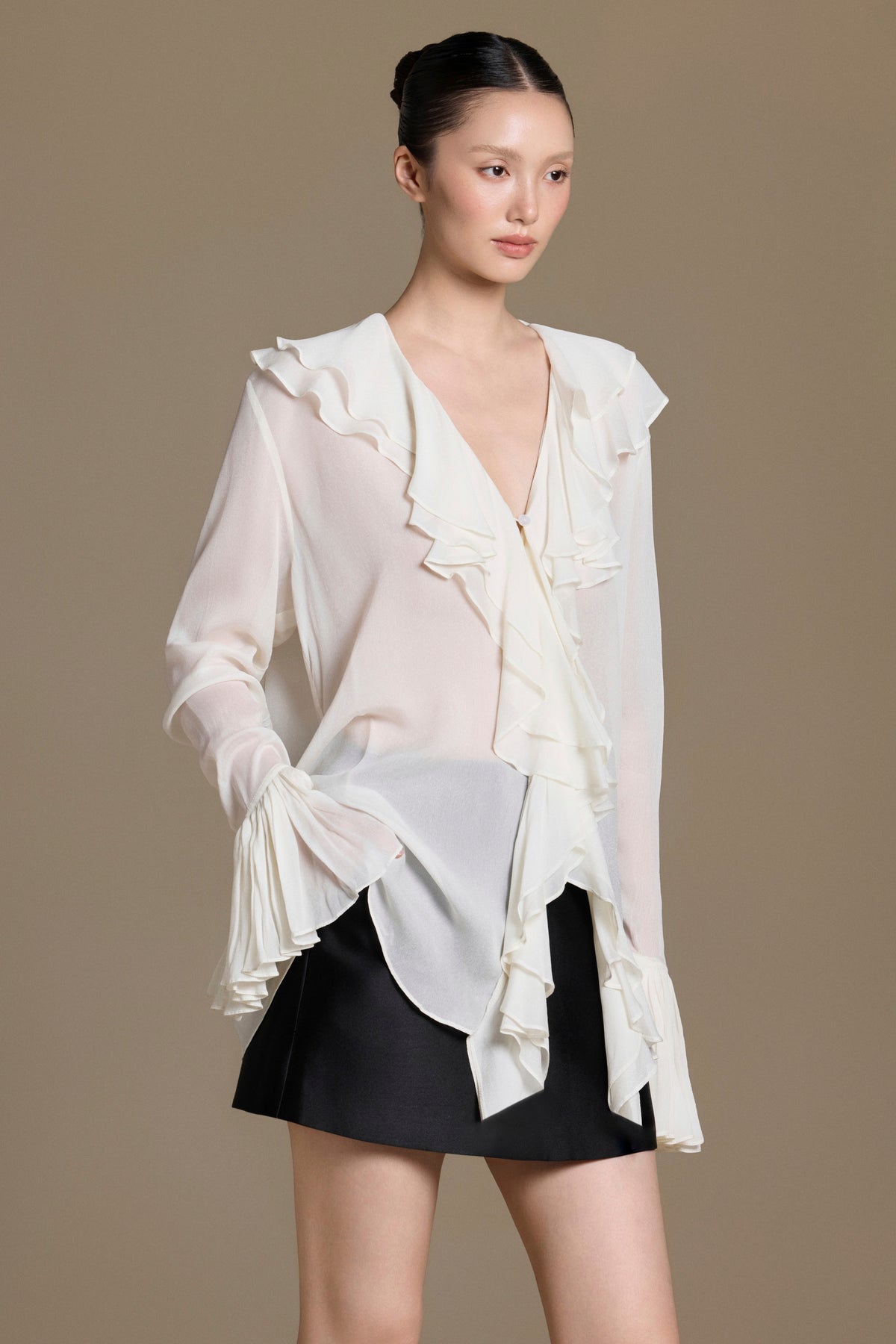 Charis Ruffle Chiffon Blouse | Catalogue 01