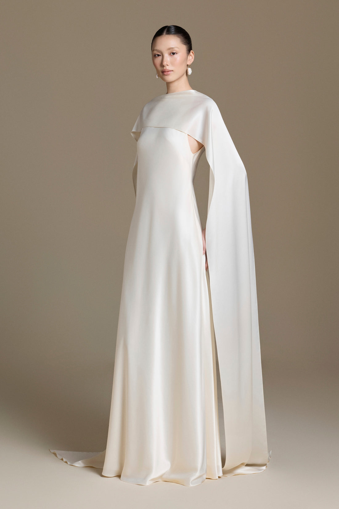 Rhea Long-train Silk Dress | Catalogue 01