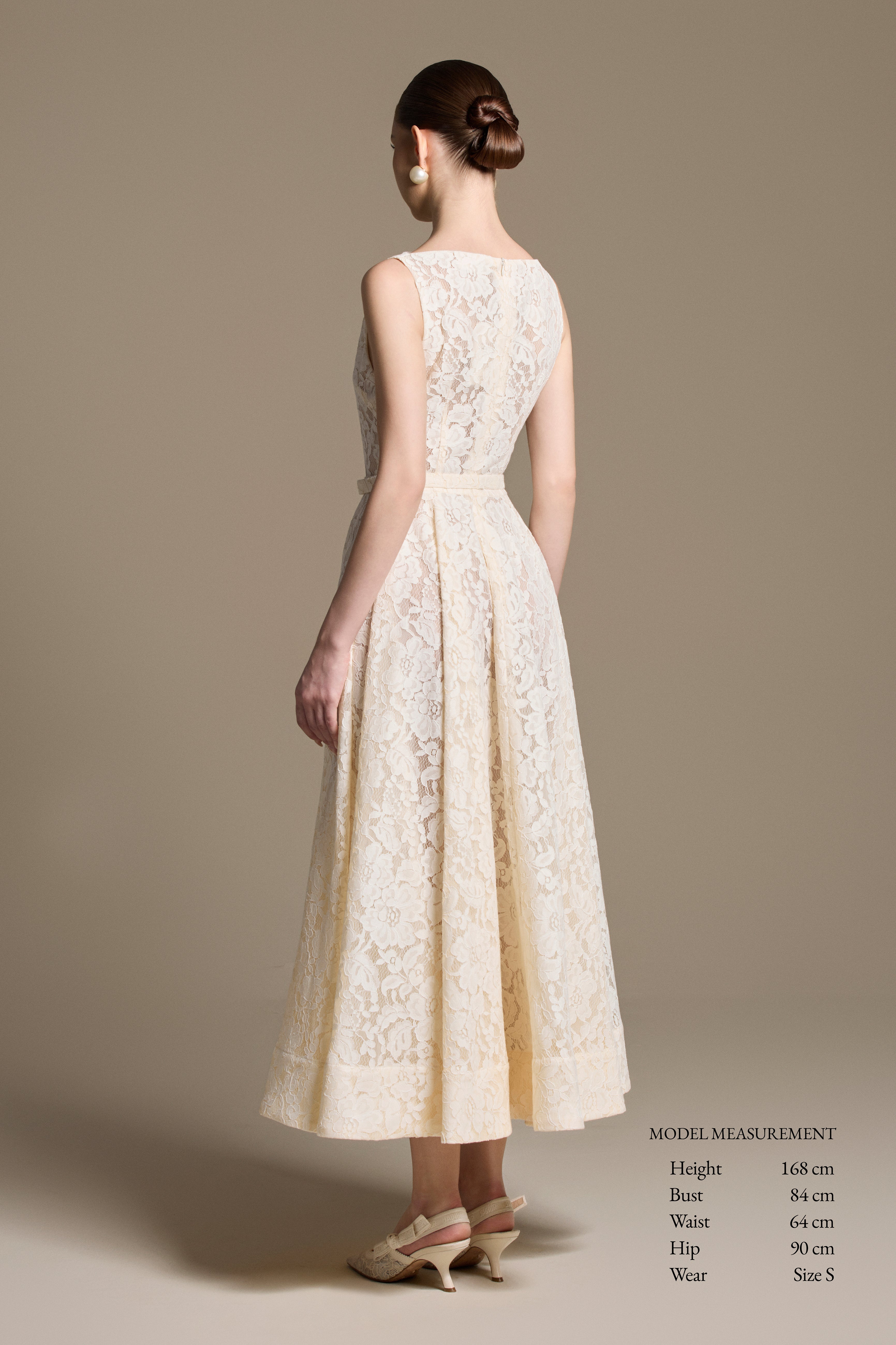 Eliza Sleeveless Lace Dress — HUONG