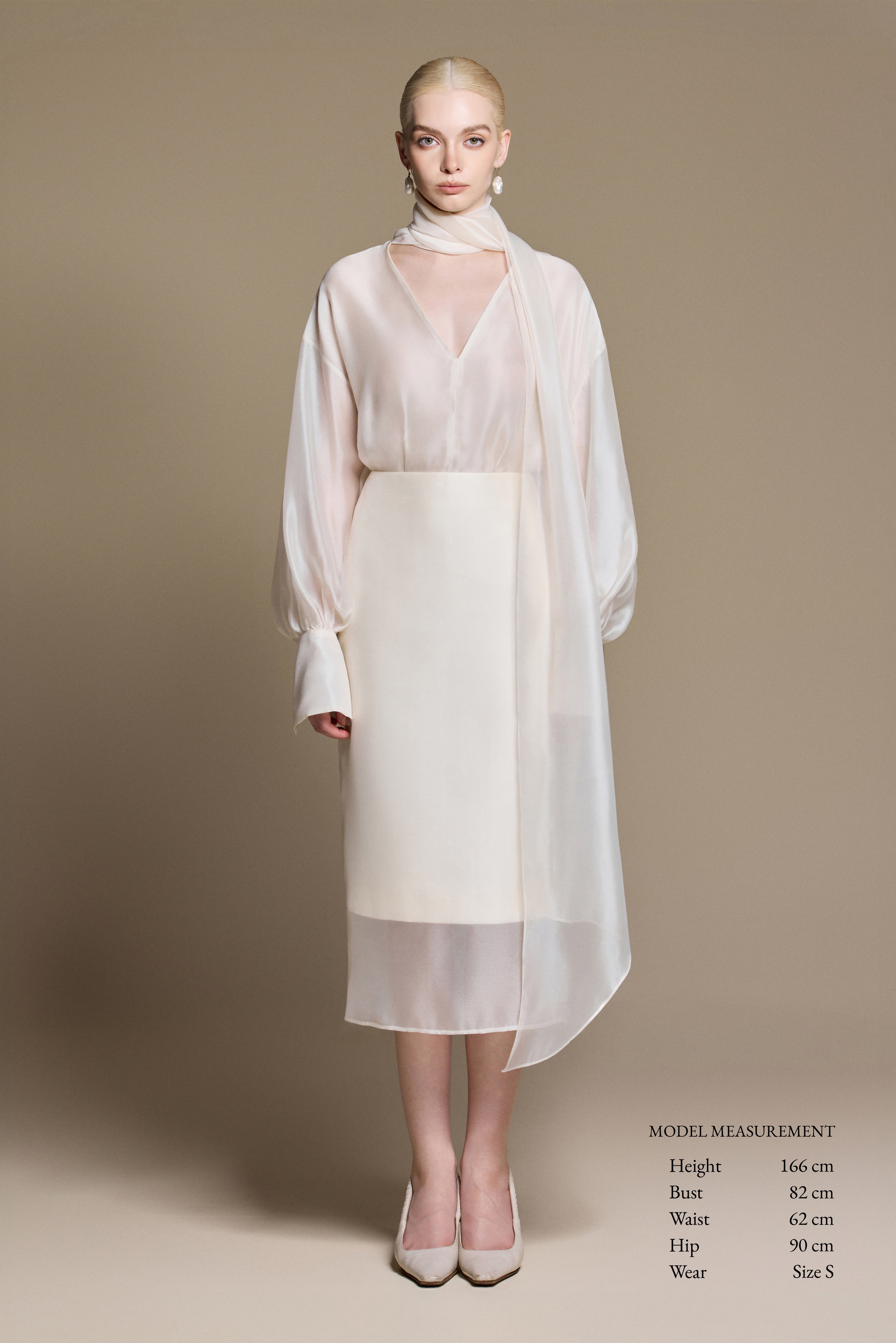 Muse Oversized Organza Bow Blouse — HUONG