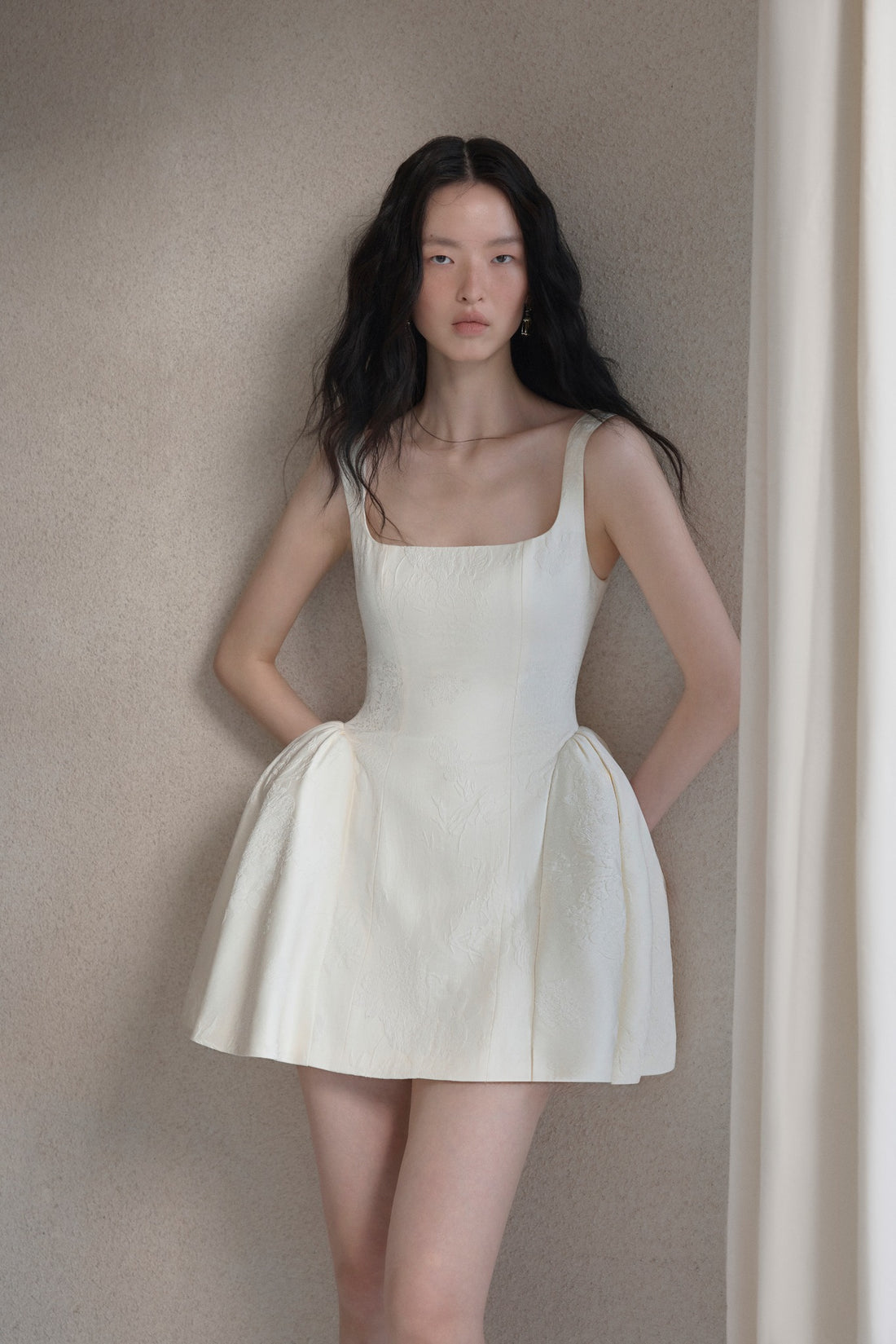 Petal Brocade Dress
