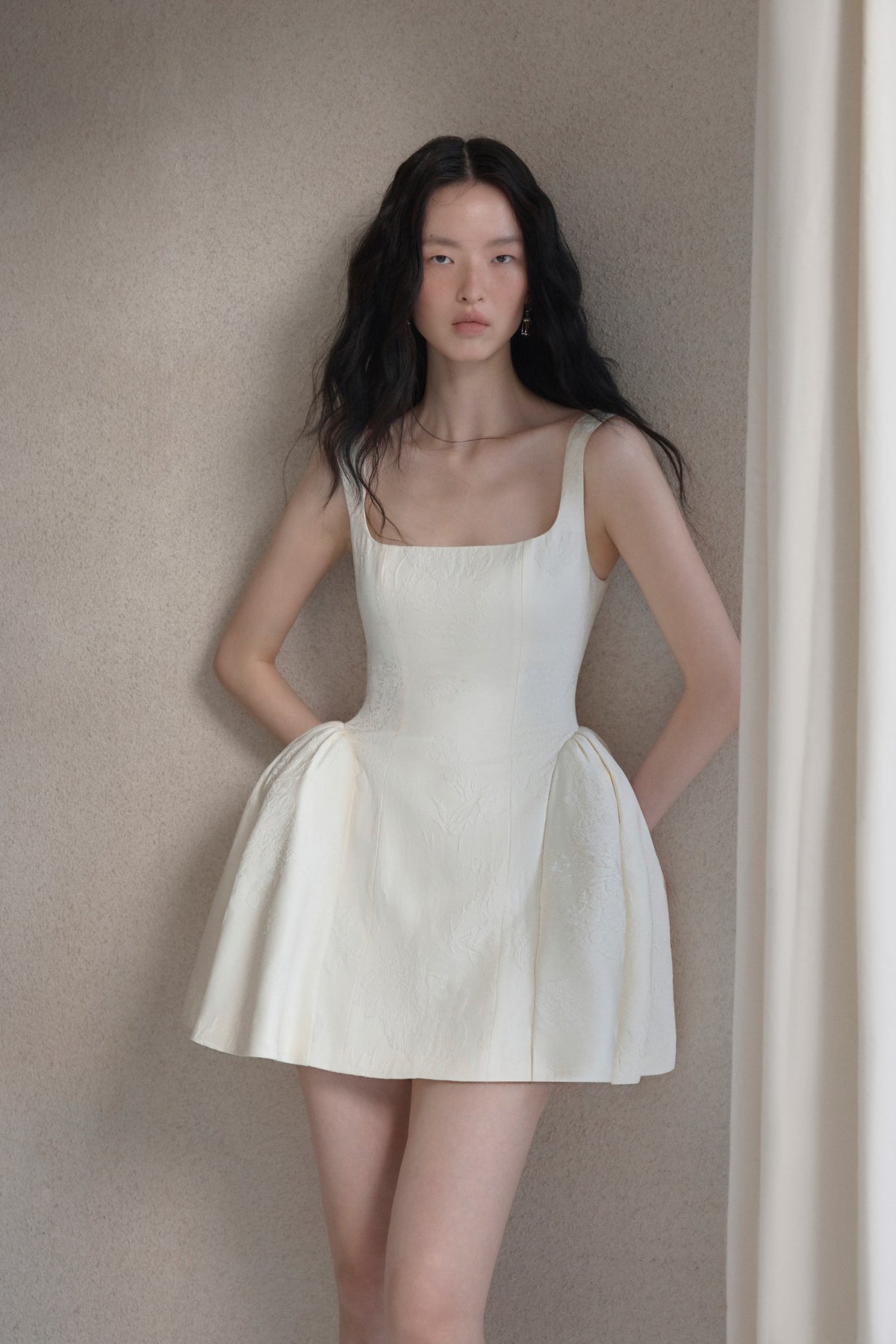 Petal Brocade Dress