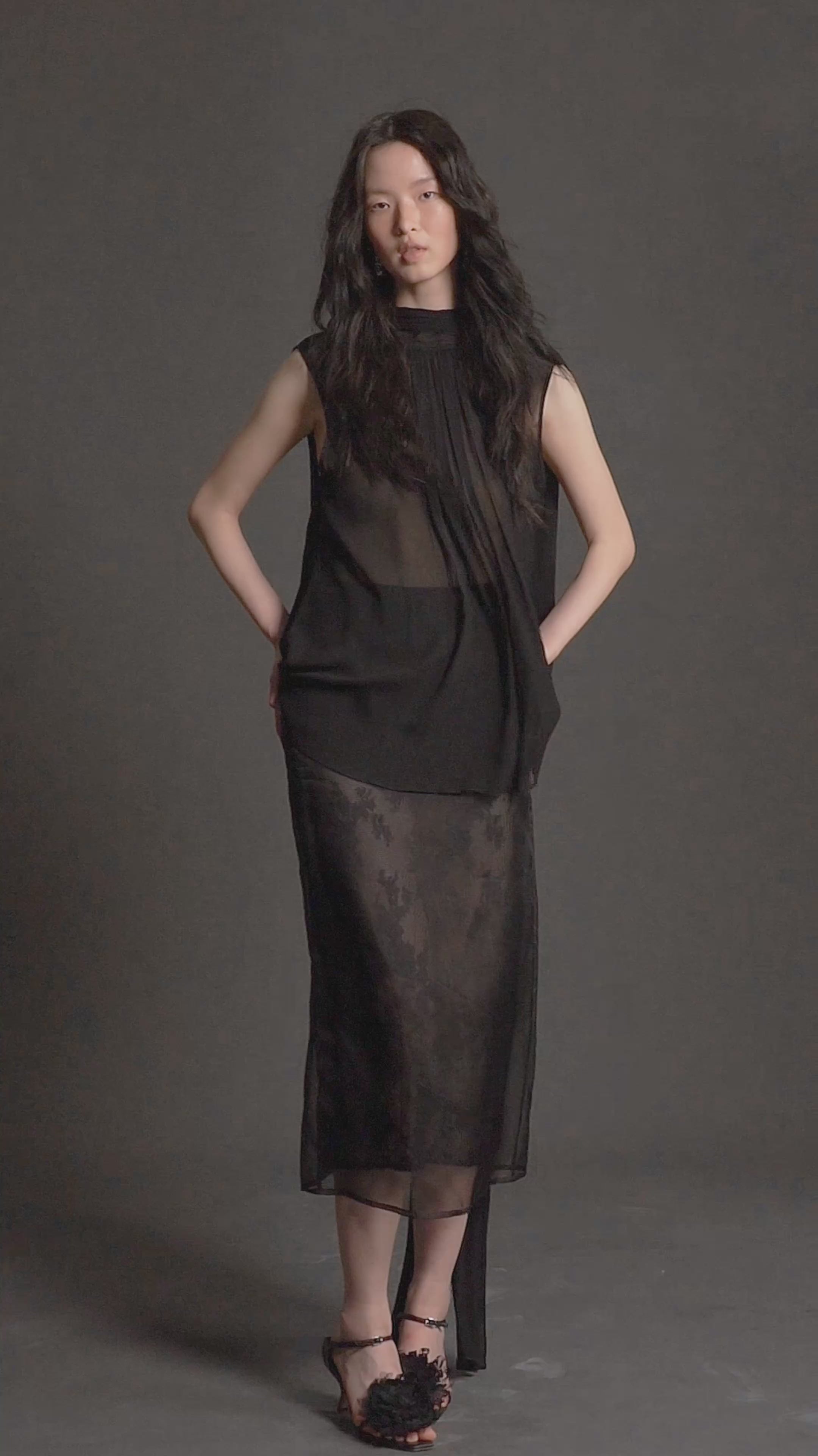 Translucent Two-layer Skirt
